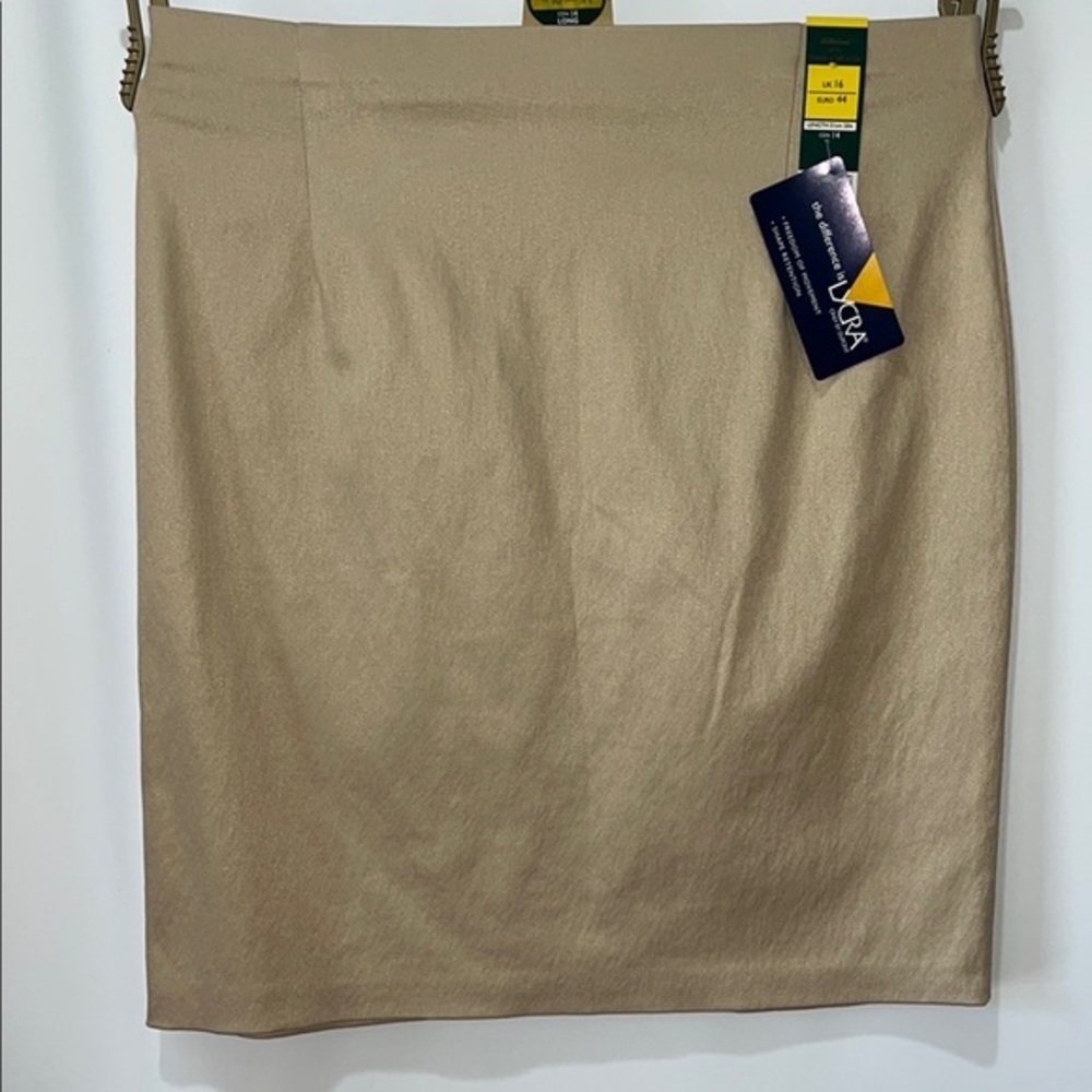 NWT Vintage Marks & Spencer's Tan Knee-Length Pencil Skirt for Work